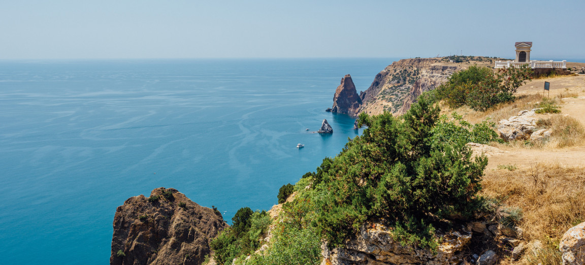 Курорт Малореченское вид на море и горы