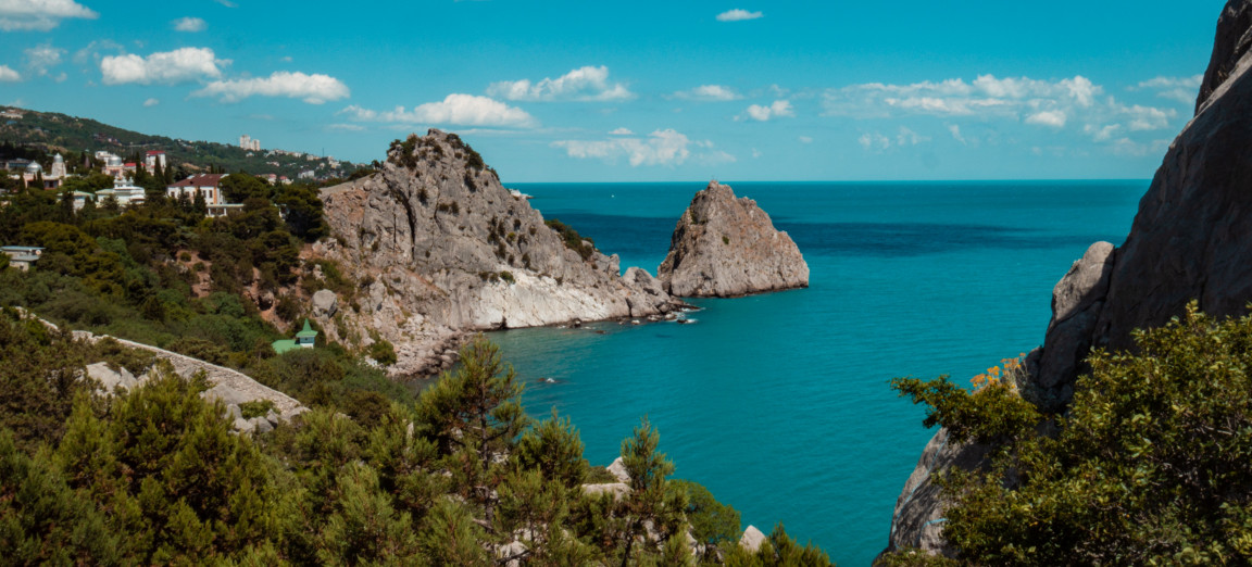 Курорт Симеиз вид на горы и море