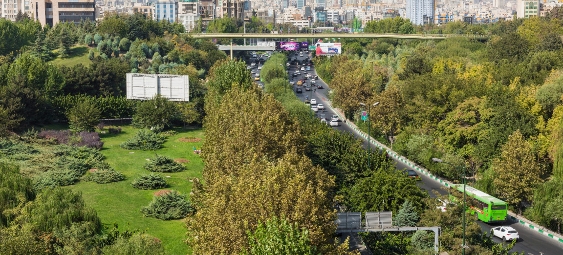 Город Тегеран вид на парк Город Тегеран вид на парк