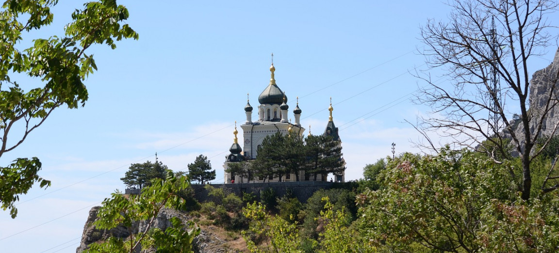 Курорт Форос вид на храм