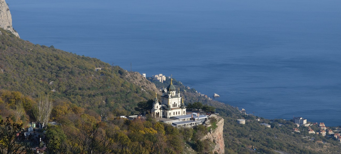 Курорт Форос вид на храм