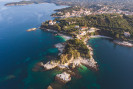 Остров Корфу вид на город и море сверху